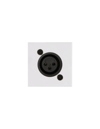 AUDAC CP45XLFS-W – Plastron XLR femelle 45 x 45 mm blanc – vue principale