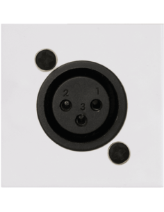 AUDAC CP45XLFS-W – Plastron XLR femelle 45 x 45 mm blanc – vue principale 2