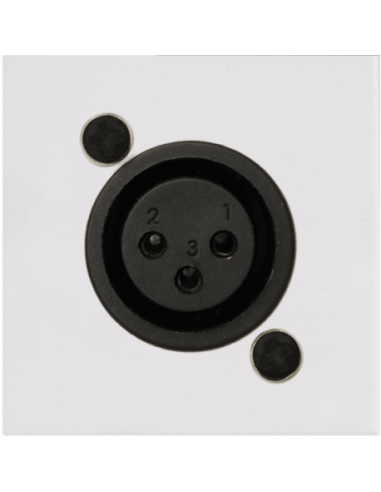 AUDAC CP45XLFS-W – Plastron XLR femelle 45 x 45 mm blanc – vue alternative
