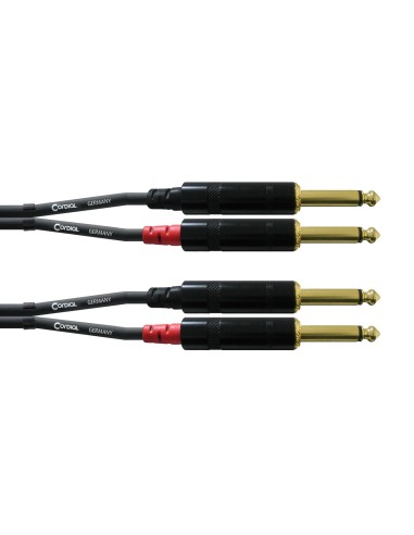 CORDIAL CFU6PP – 2 Jack 2 jacks mono m./m 6m