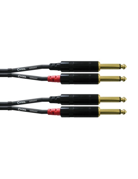 CORDIAL CFU6PP – 2 Jack 2 jacks mono m./m 6m