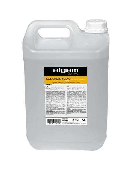 ALGAM LIGHTING – CLEAN-5L cleaner pour machines à fumée, 5 litres
