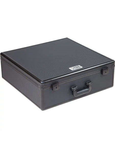 Walkasse W-MIXECASE-XL – vue avant du flight case fermé, poignée et deux fermetures