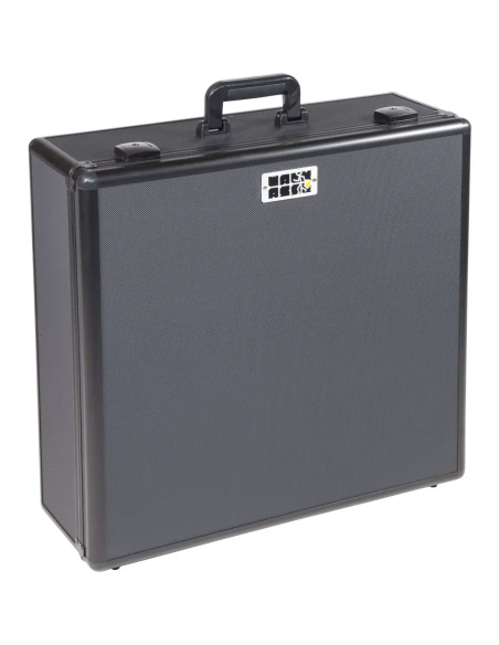 Walkasse W-MIXECASE-XL – flight case fermé en position verticale avec poignée de transport