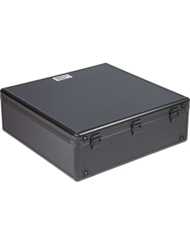 Walkasse W-MIXECASE-XL – vue arrière du flight case fermé avec charnières et patins