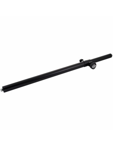 K&M 21337 noir – vue complète de la barre de couplage télescopique avec filetage M20