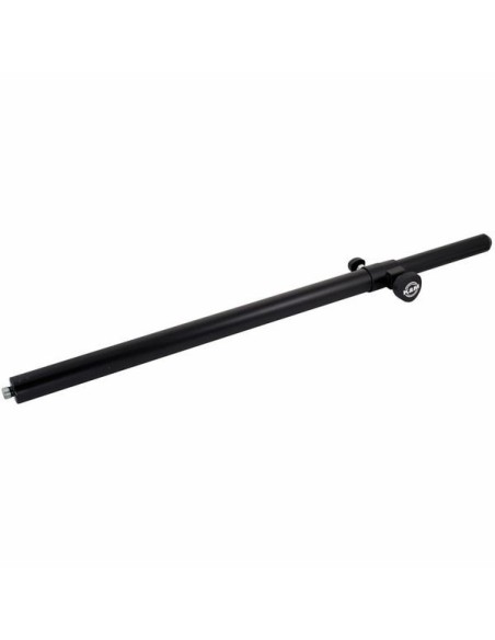 K&M 21337 noir – vue complète de la barre de couplage télescopique avec filetage M20