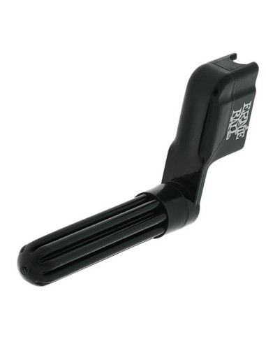 Ernie Ball 4119 Pegwinder noir – vue arrière en trois-quarts avec poignée rainurée