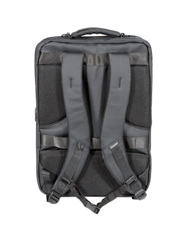 DJBAG Hard Backpack – vue arrière du sac avec bretelles réglables et dos rembourré