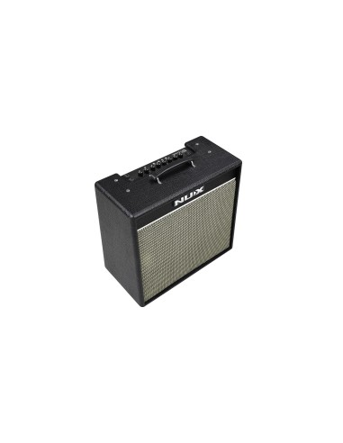 NUX Mighty 60 MKII – vue de dessus en trois-quarts avec commandes et poignée