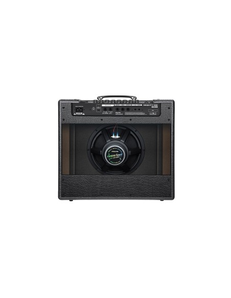 NUX Mighty 60 MKII – vue arrière avec haut-parleur et panneau de connexion