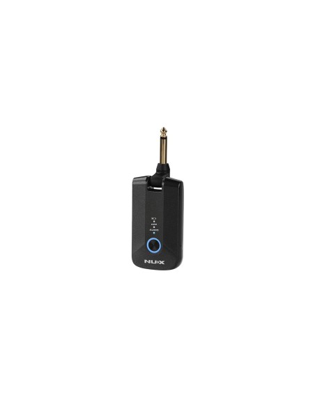 NUX Mighty Plug Pro – vue de trois-quarts du côté droit avec jack déplié