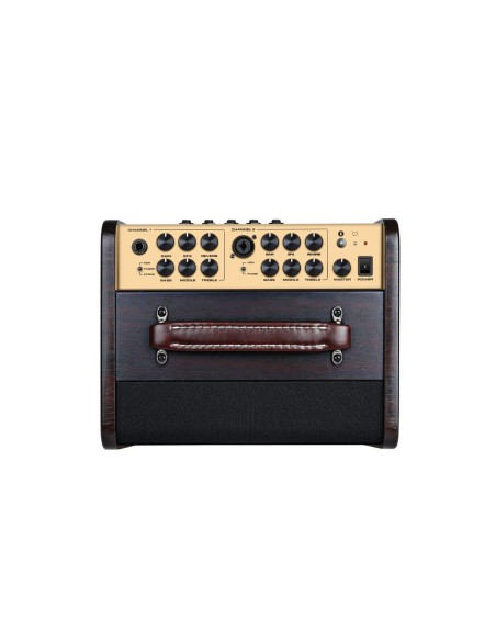 NUX Stageman II AC-80 – commandes des deux canaux et entrées guitare et microphone