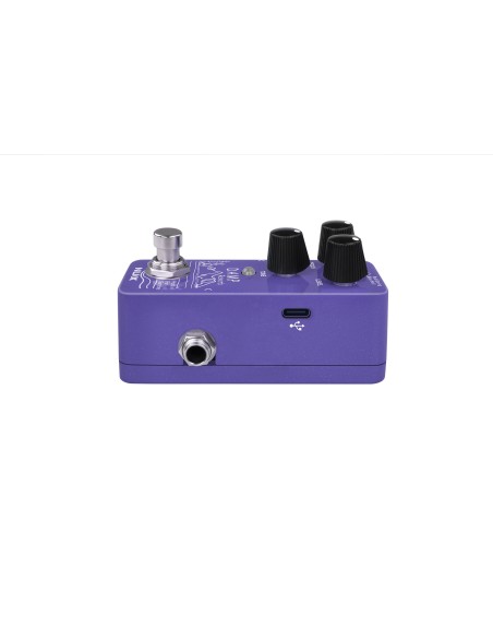 NUX Damp Reverb – vue latérale avec prise jack et port USB-C