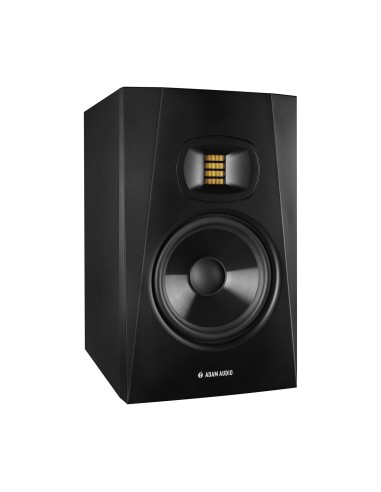 ADAM Audio T7V – vue de trois-quarts avec flanc gauche