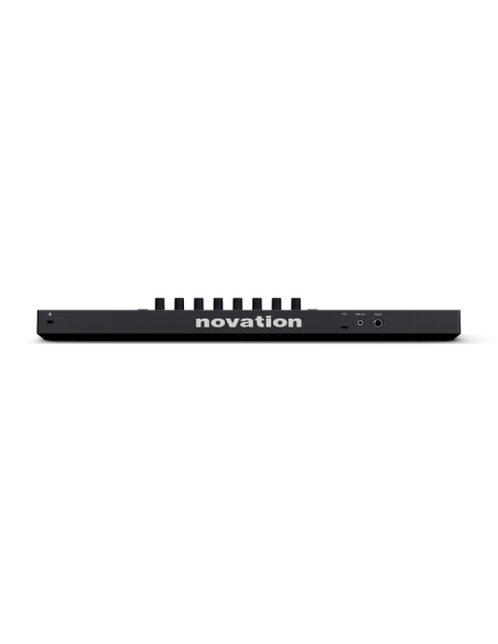 Novation Launchkey Mini 37 MK4 – panneau arrière avec connexions USB, MIDI et pédale