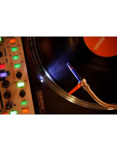 Ortofon Concorde MKII DJ – vue de dessus de la cellule montée sur platine