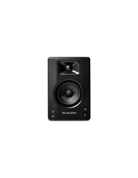 M-Audio BX3 – vue de face de l’enceinte active avec volume et prise casque