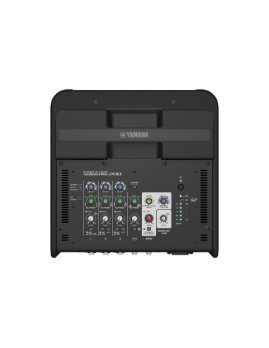 Yamaha STAGEPAS 200BTR – vue de dessus du mixeur et de la poignée