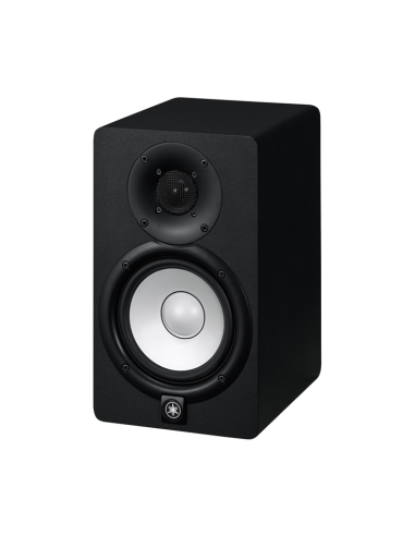 Yamaha HS5 – enceinte noire de trois-quarts, côté droit visible