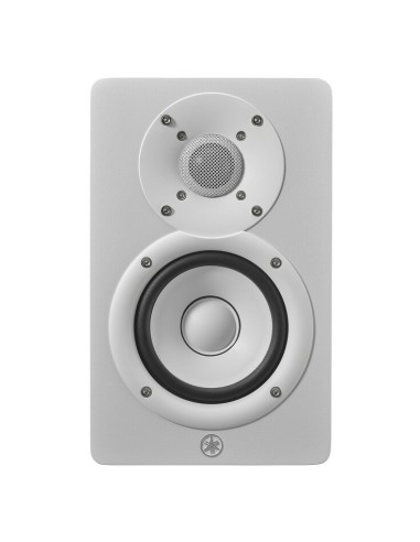 Yamaha HS4 blanche – vue de face de l’enceinte droite