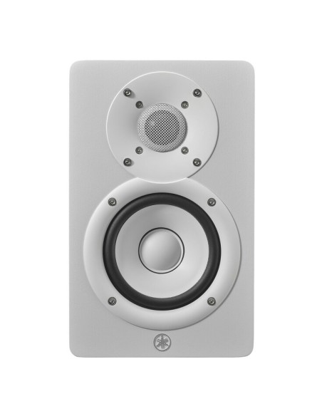 Yamaha HS4 blanche – vue de face de l’enceinte droite