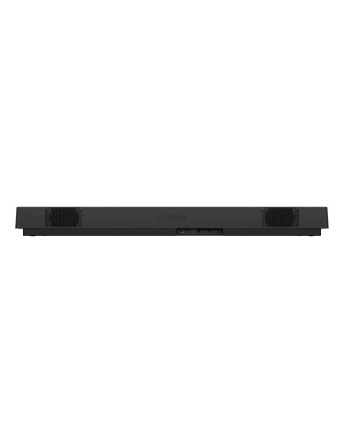 Yamaha P-145B – vue arrière du piano numérique avec haut-parleurs et connexions