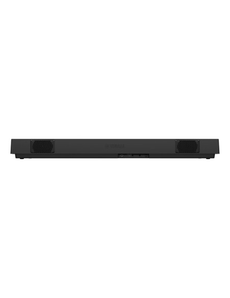 Yamaha P-145B – vue arrière du piano numérique avec haut-parleurs et connexions