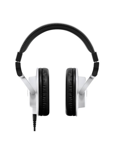 Yamaha HPH-MT5W blanc – vue de face du casque et de l’arceau