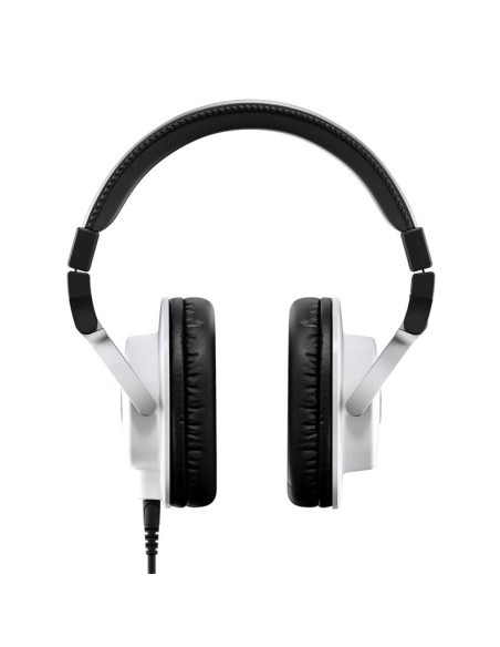 Yamaha HPH-MT5W blanc – vue de face du casque et de l’arceau
