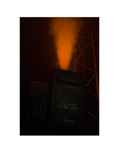 Algam Lighting VULKAN CUBE MINI – Effet geyser avec éclairage ambre