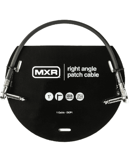MXR DCP1 – Câble jack jack 30 cm coudé pour pédales guitare