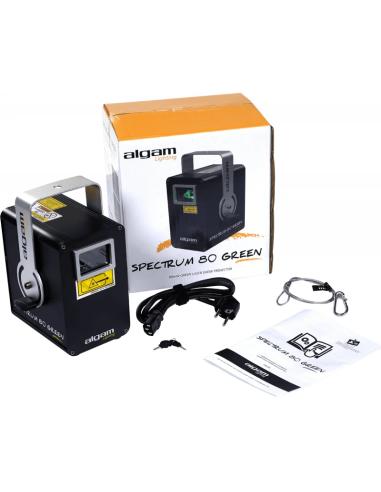 ALGAM LIGHTING SPECTRUM80GREEN - LASER D'ANIMATION 80MW VERT