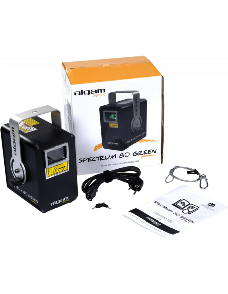 ALGAM LIGHTING SPECTRUM80GREEN - LASER D'ANIMATION 80MW VERT