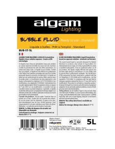 Algam Lighting BUB-ST-5L - Liquide bulles 5 L 2