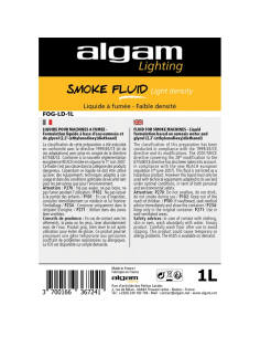 Algam Lighting FOG-LD-1L - Liquide fumée 1 L 2