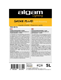 Algam Lighting FOG-QD-5L - Liquide fumée 5 L 2
