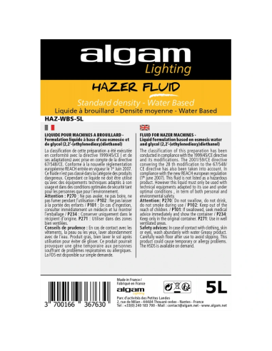 Algam Lighting HAZ-WBS-5L - Liquide brouillard 5 L