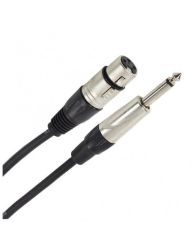 PLUGGER – Câble XLR femelle 3b - Jack mâle mono 15m Easy