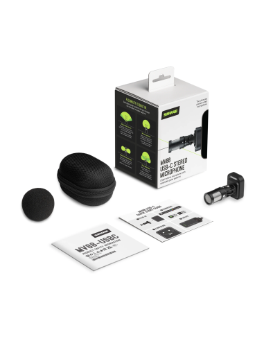 SHURE MV88+ USB-C – Microphone stéréo numérique | Sonopro