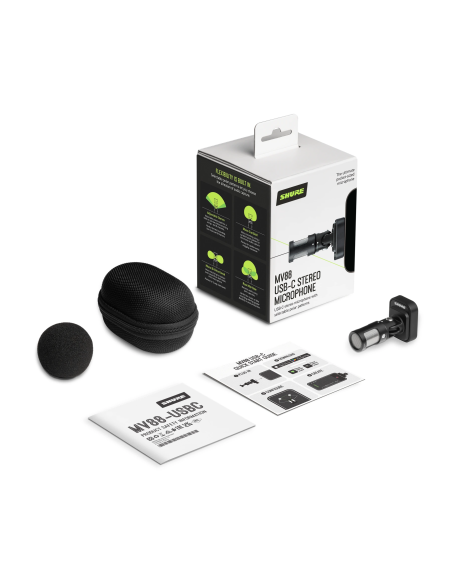 SHURE MV88+ USB-C – Microphone stéréo numérique | Sonopro