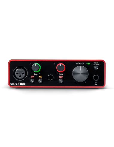 Focusrite SCARLETT3-SOLO - Scarlett G3 Carter son 2 in/2 out USB-C -.