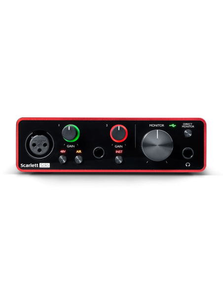 Focusrite SCARLETT3-SOLO - Scarlett G3 Carter son 2 in/2 out USB-C -.