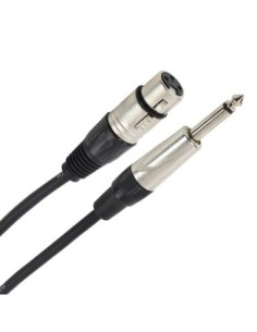 PLUGGER – Câble XLR Femelle 3b - Jack Mâle Mono 3m Easy Câble Micro