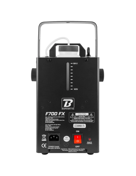 BoomTone DJ F700 FX -  Machine à fumée avec jeux de lumière