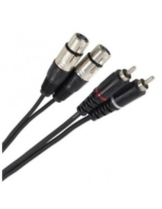PLUGGER CÂBLE BRETELLE XLR FEMELLE 3B – RCA Mâle 3m Easy