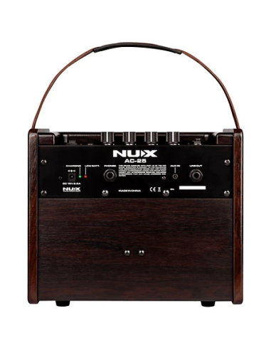 NUX AC25 – Ampli guitare nomade 25W sur batterie | Sonopro