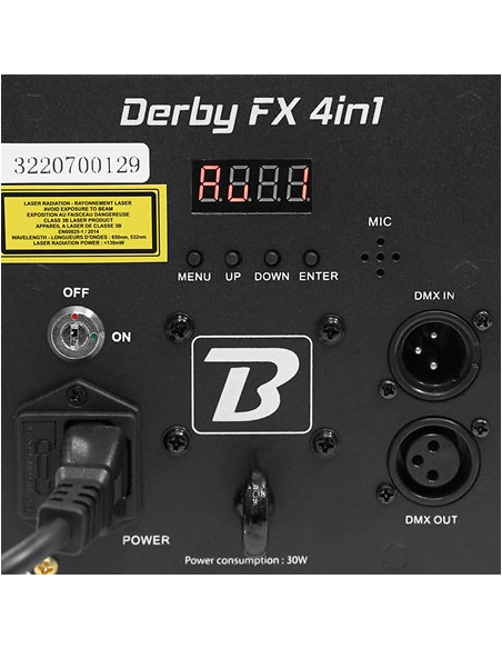 BOOMTONE DJ DERBYFX 4IN1 – Effets à Led 4 en 1 | Sonopro