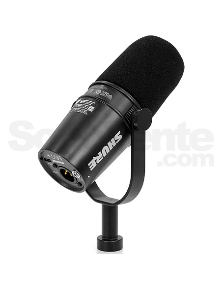 SHURE MV7+ – Microphone USB-C/XLR pour podcast | Sonopro
