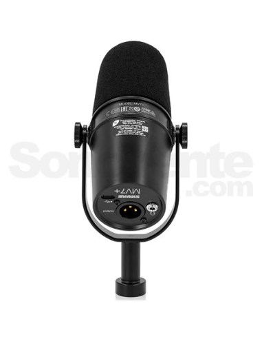 SHURE MV7+ – Microphone USB-C/XLR pour podcast | Sonopro